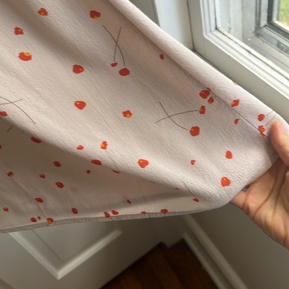 Oak + Fort Floral Print Cream Midi Dress (Small) - Picture 6 of 11